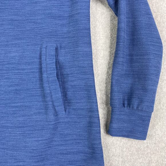 Toad & Co Blue Hibernation Quarter Zip Sweater Dress Size Small - Picture 3 of 6